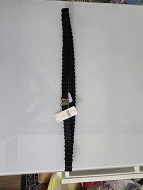 Black Elastic With Antique Gold Clasp